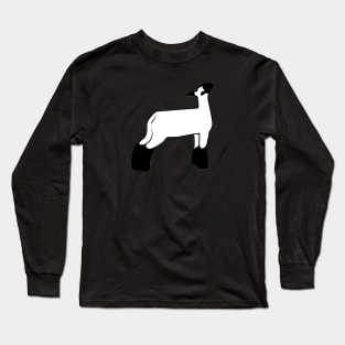 Market Wether Lamb Silhouette 1 - NOT FOR RESALE WITHOUT PERMISSION Long Sleeve T-Shirt